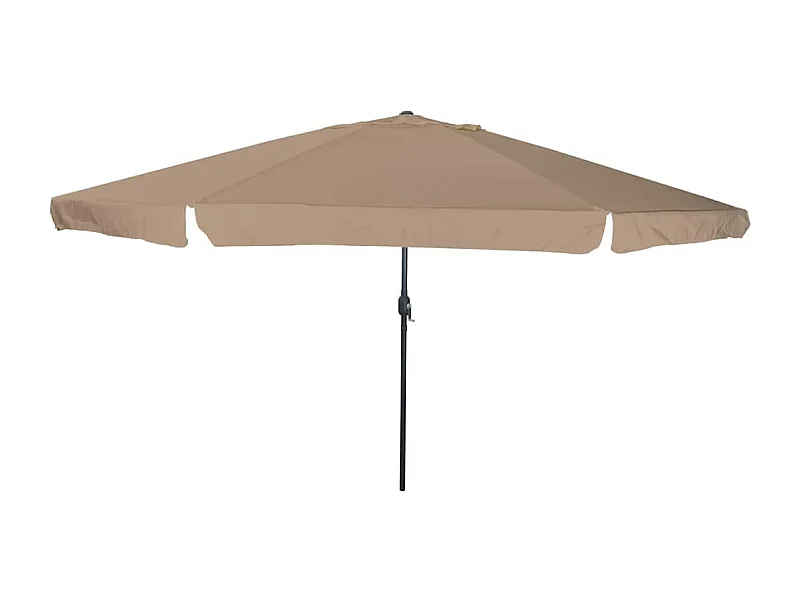 Parasol de jardin-Parasol d'extérieur Taupe et Noir 395 x 395 x 245 cm
