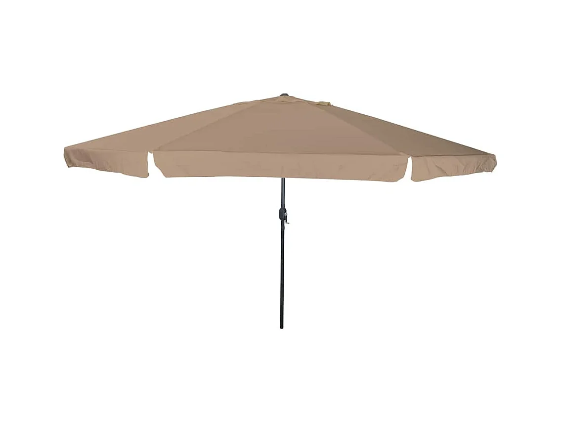 Parasol de jardin-Parasol d'extérieur Taupe et Noir 395 x 395 x 245 cm