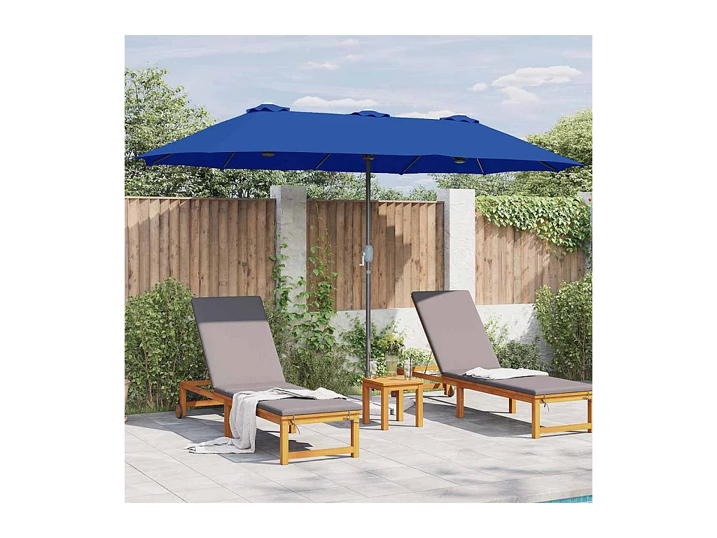 Parasol de jardin-Parasol d'extérieur Bleu 370 x 197 x 239 cm