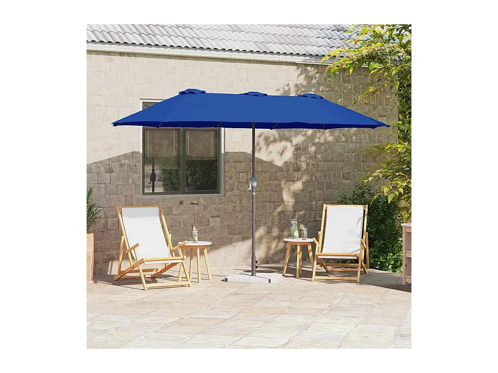 Parasol de jardin-Parasol d'extérieur Bleu 370 x 197 x 239 cm