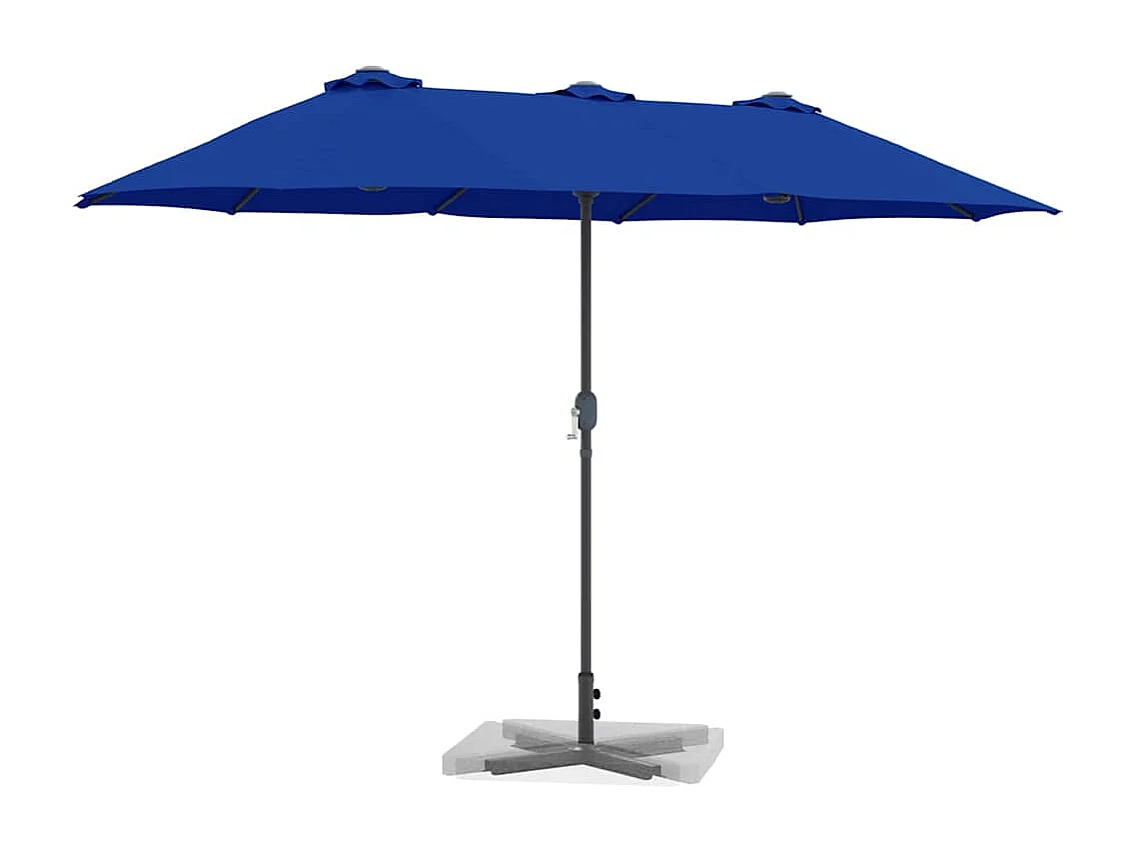 Parasol de jardin-Parasol d'extérieur Bleu 370 x 197 x 239 cm