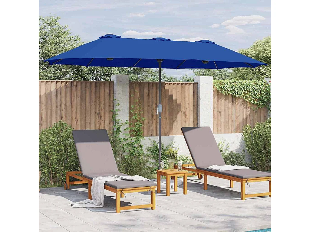 Parasol de jardin-Parasol d'extérieur Bleu 370 x 197 x 239 cm