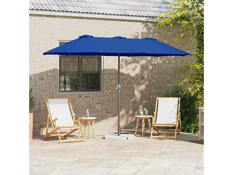 Parasol de jardin-Parasol d'extérieur Bleu 370 x 197 x 239 cm