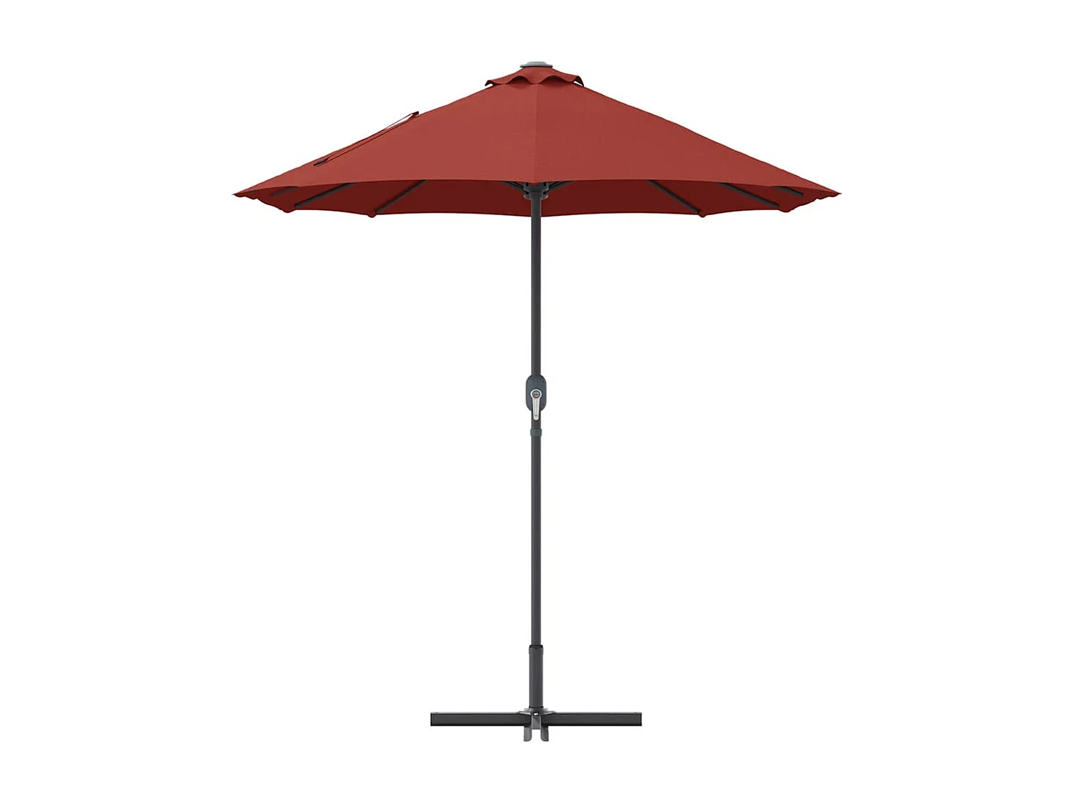 Parasol de jardin-Parasol d'extérieur Couleur terre cuite 370 x 197 x 239 cm
