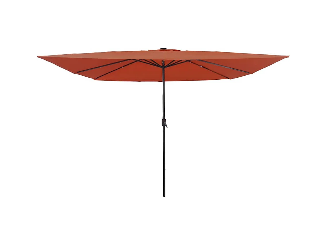 Parasol de jardin-Parasol d'extérieur Rouge et Noir 295 x 295 x 245 cm