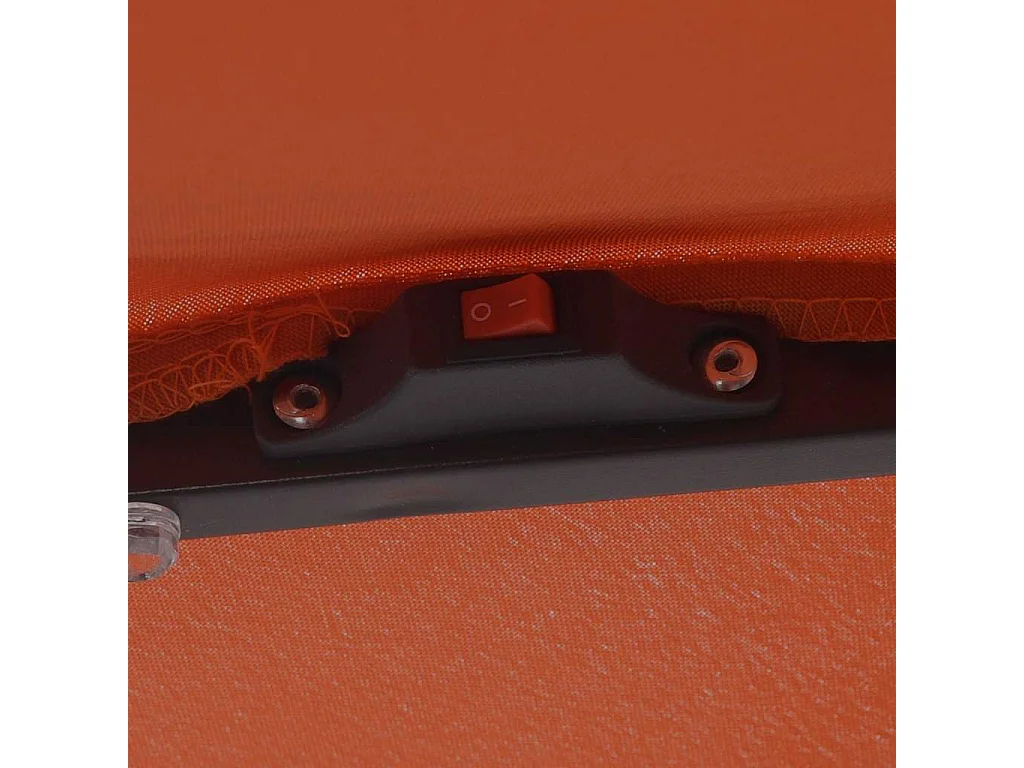 Parasol de jardin-Parasol d'extérieur Rouge et Noir 295 x 295 x 245 cm