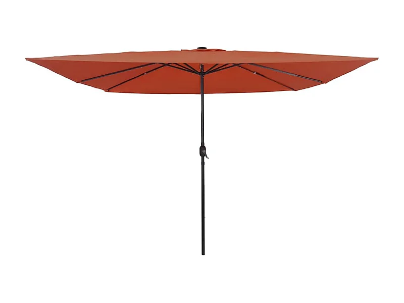 Parasol de jardin-Parasol d'extérieur Rouge et Noir 295 x 295 x 245 cm