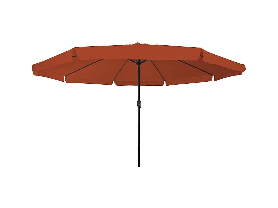 Parasol de jardin-Parasol d'extérieur Rouge et Noir 395 x 395 x 245 cm