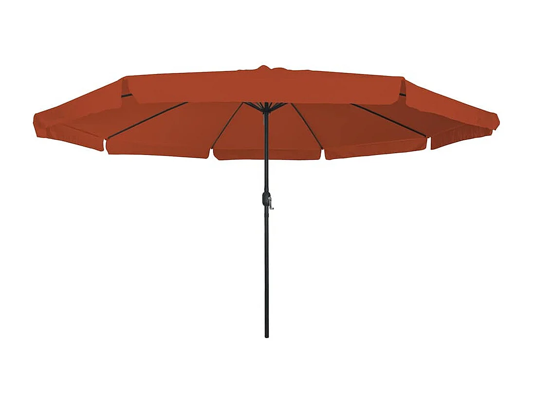 Parasol de jardin-Parasol d'extérieur Rouge et Noir 395 x 395 x 245 cm