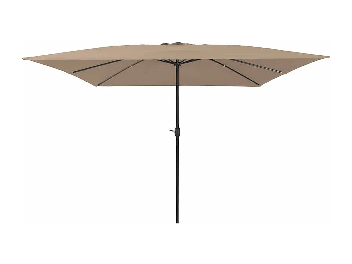 Parasol de jardin-Parasol d'extérieur Taupe et Noir 295 x 295 x 245 cm