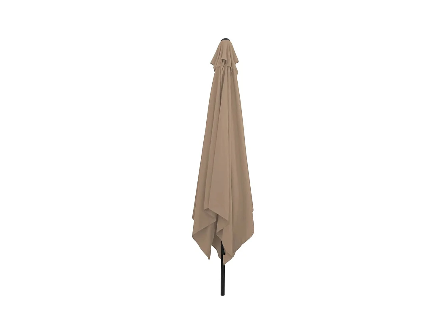 Parasol de jardin-Parasol d'extérieur Taupe et Noir 295 x 295 x 245 cm