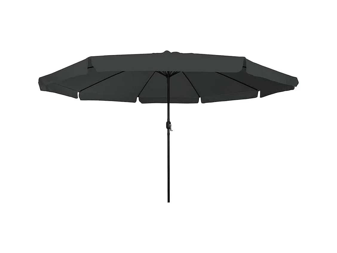 Parasol de jardin Anthracite et noir 395 x 395 x 245 cm