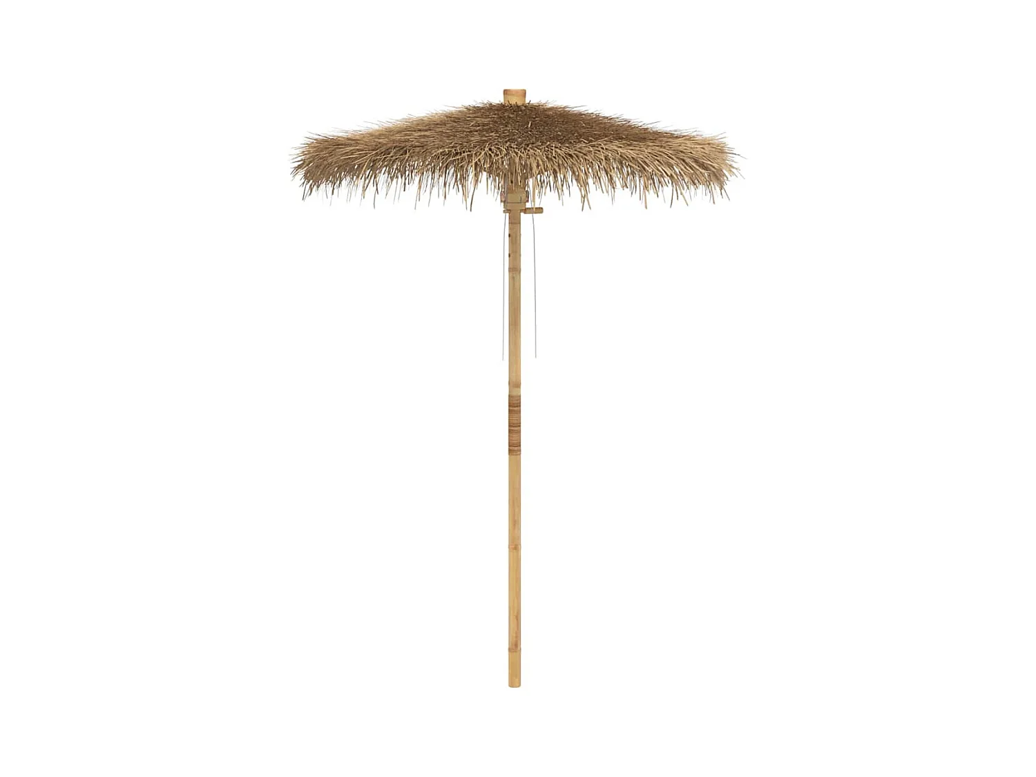 Parasol de jardin-Parasol Tiki avec auvent en feuille de bananier 150 cm bambou