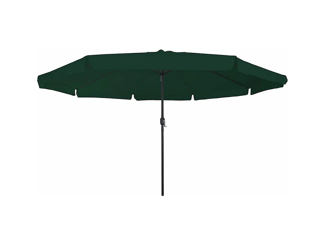 Parasol de jardin-Parasol d'extérieur Vert et Noir 395 x 395 x 245 cm