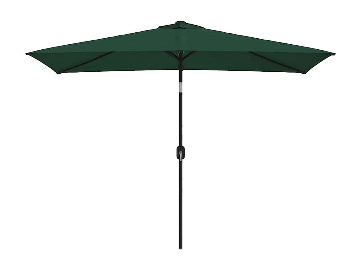Parasol de jardin 200 x 300 cm Vert Rectangulaire