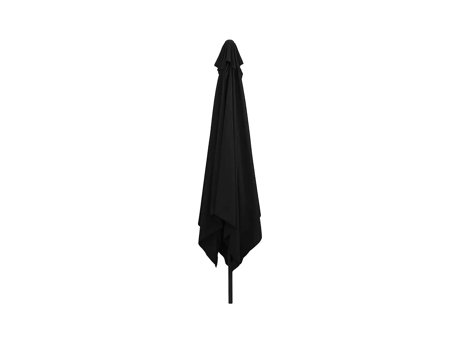 Parasol de jardin-Parasol d'extérieur Noir 295 x 295 x 245 cm Polyester et Acier