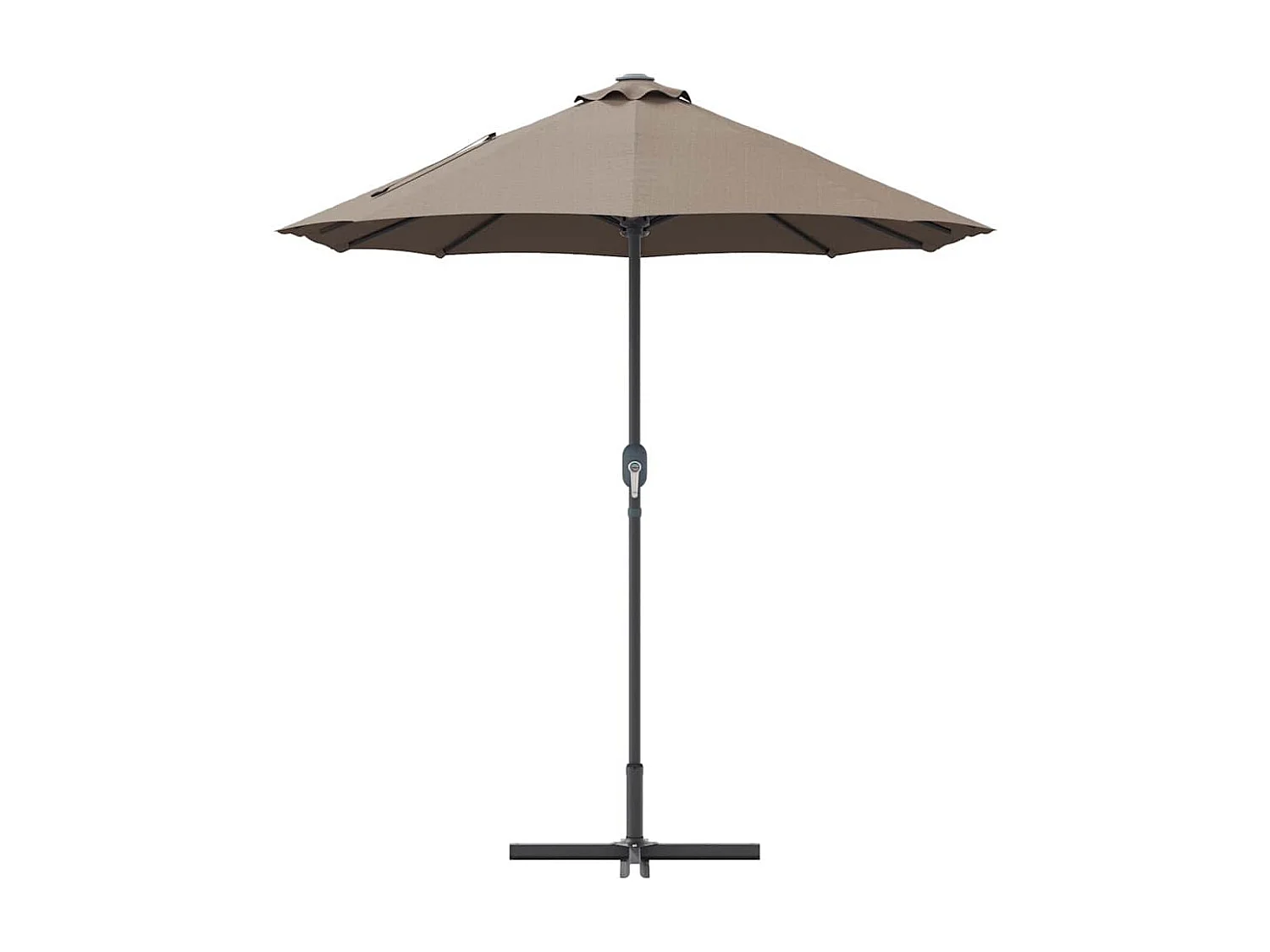 Parasol de jardin-Parasol d'extérieur Taupe 370 x 197 x 239 cm