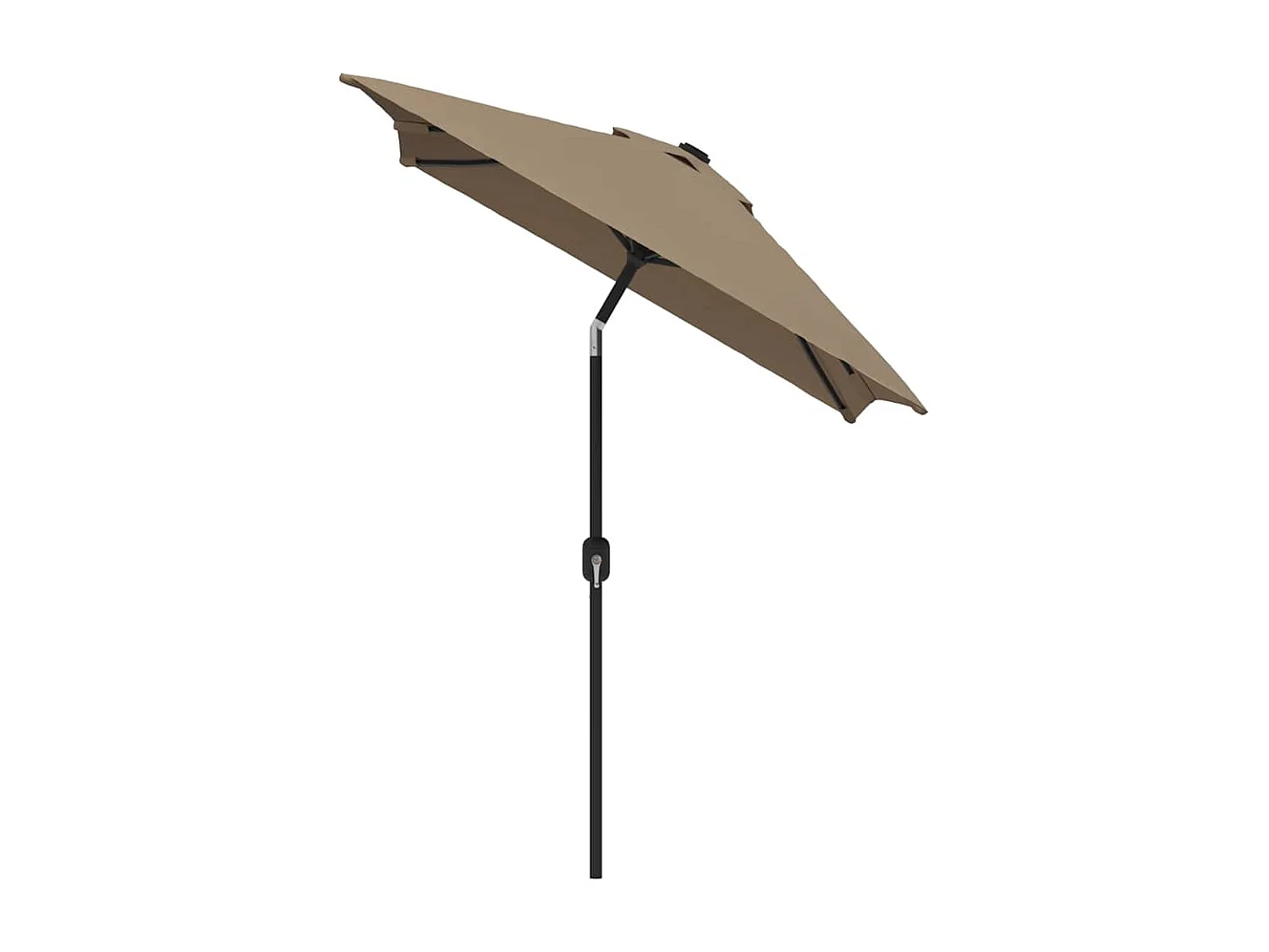 Parasol d'extérieur | Parasol de jardin avec mât en métal 300x200 cm taupe