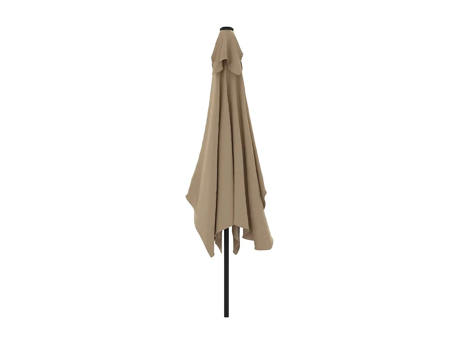 Parasol d'extérieur | Parasol de jardin avec mât en métal 300x200 cm taupe