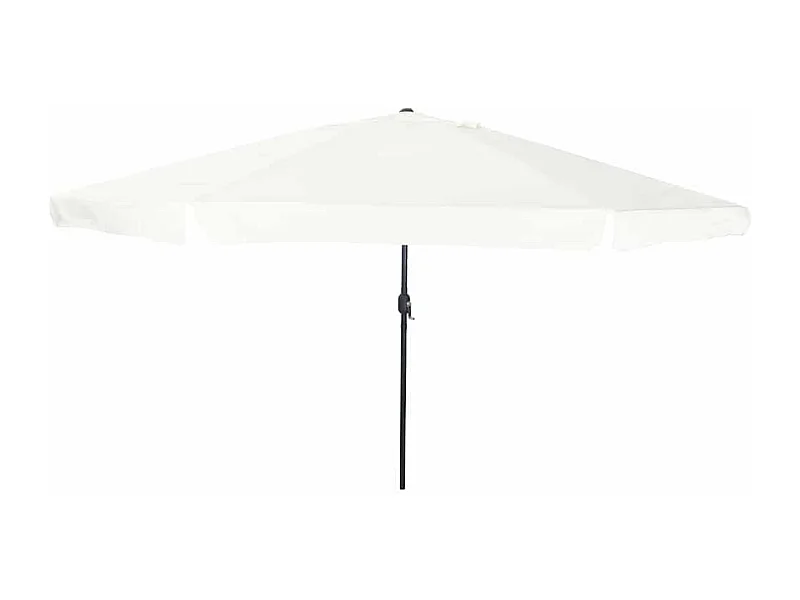 Parasol de jardin-Parasol d'extérieur Blanc et Noir 395 x 395 x 245 cm