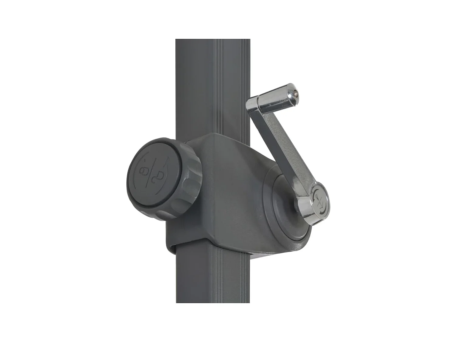 Parasol de jardin-Parasol d'extérieur avec base portable anthracite