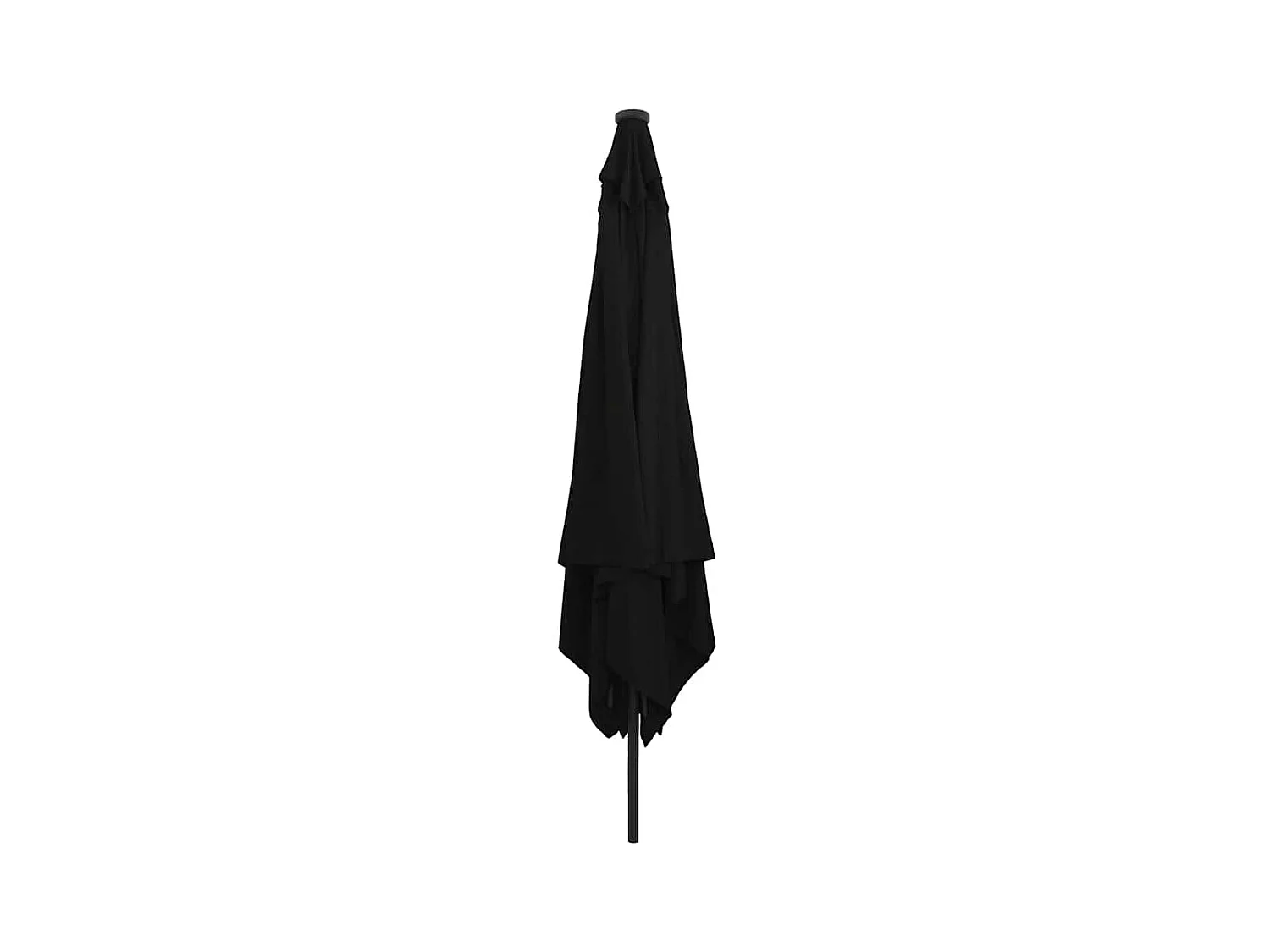 Parasol de jardin-Parasol d'extérieur Noir 295 x 295 x 245 cm Polyester et Acier