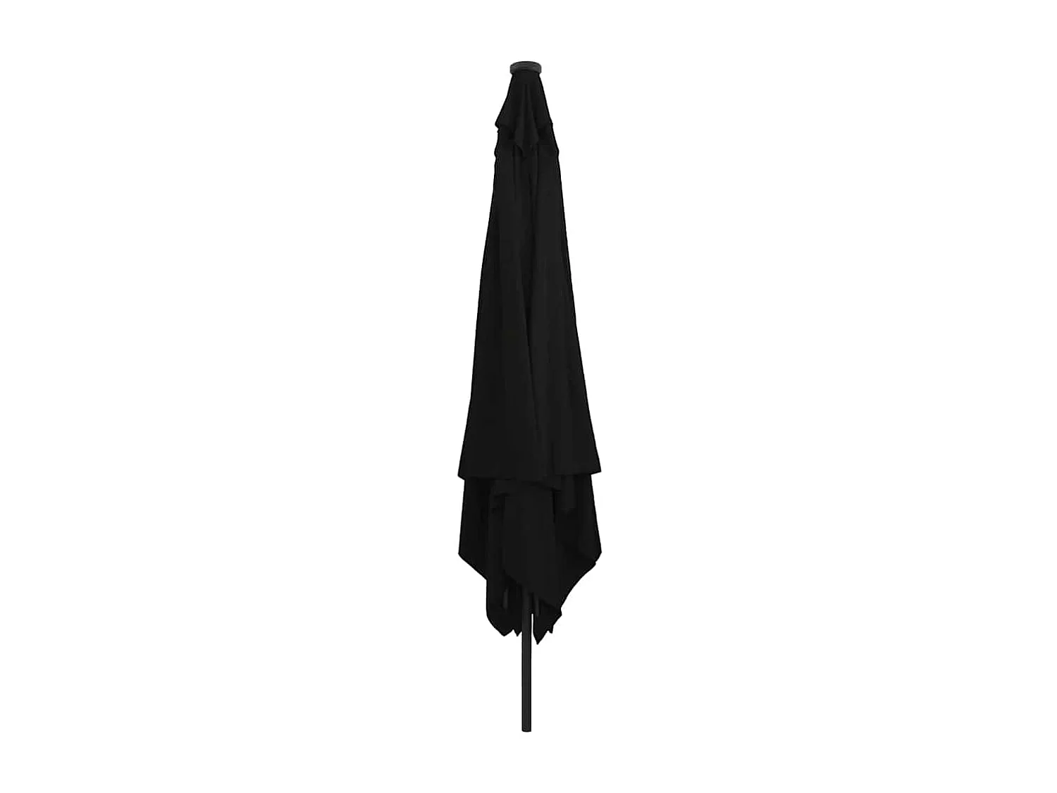 Parasol de jardin-Parasol d'extérieur Noir 295 x 295 x 245 cm Polyester et Acier