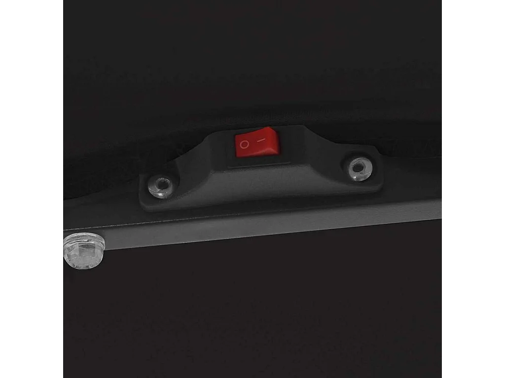 Parasol de jardin-Parasol d'extérieur Noir 295 x 295 x 245 cm Polyester et Acier