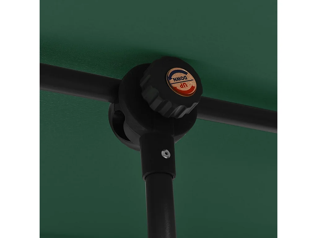 Parasol de jardin-Parasol d'extérieur avec mât en aluminium 180x110 cm vert