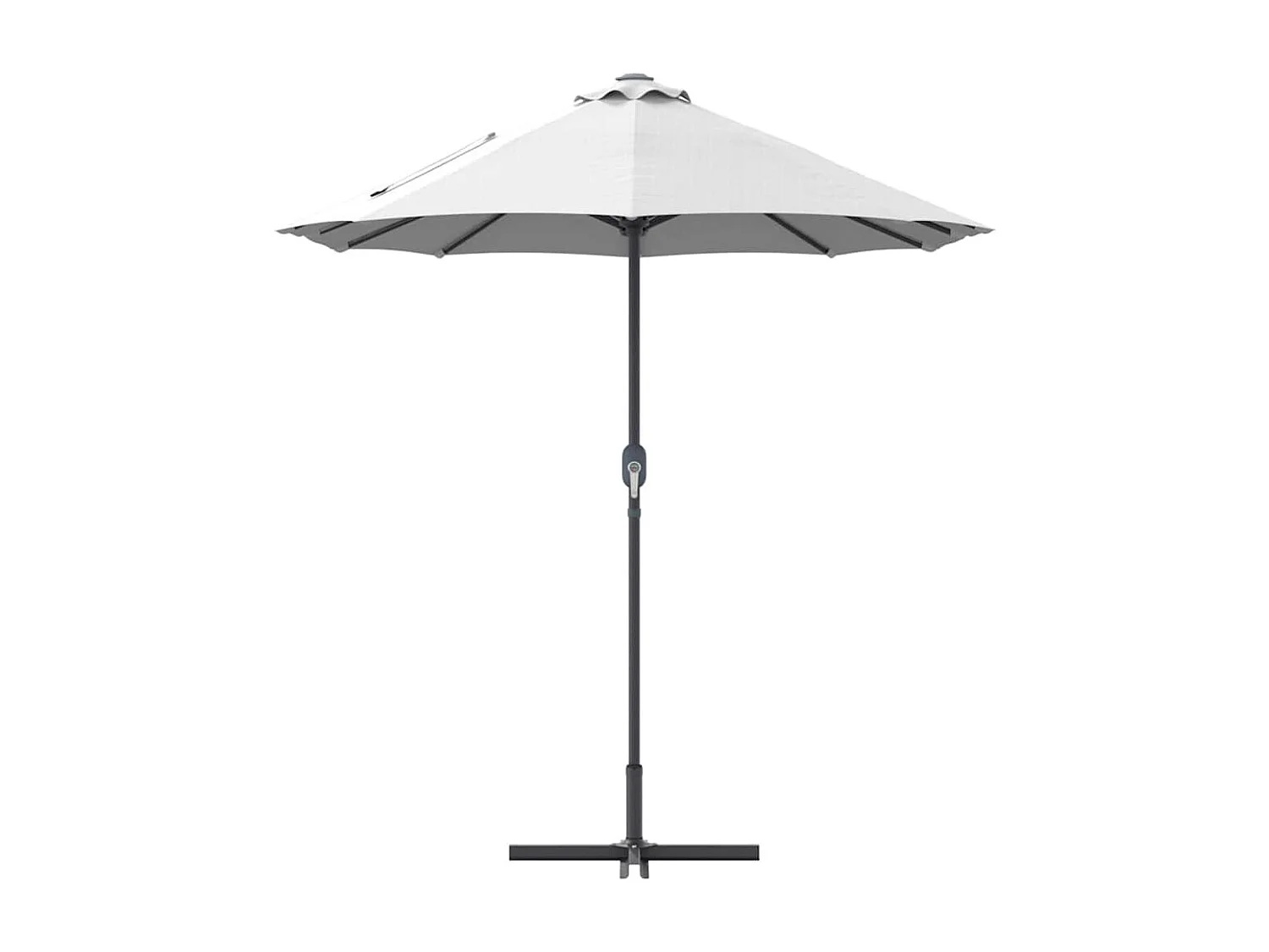 Parasol de jardin-Parasol d'extérieur Couleur sable 370 x 197 x 239 cm
