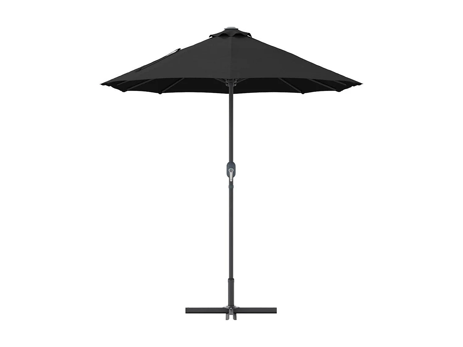 Parasol de jardin-Parasol d'extérieur Noir 370 x 197 x 239 cm