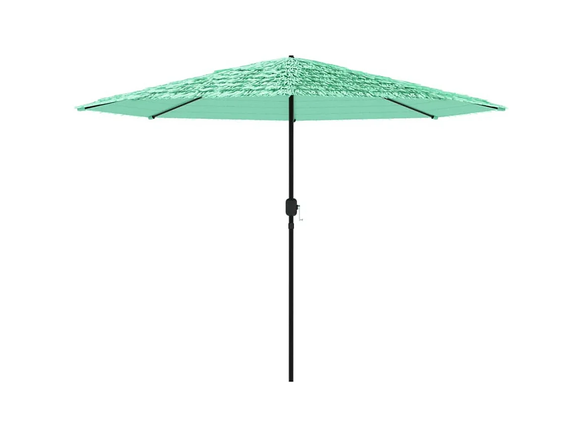Parasol de jardin-Parasol d'extérieur avec mât en acier vert 388x388x248 cm
