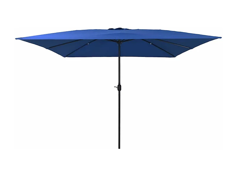 Parasol de jardin-Parasol d'extérieur Bleu et Noir 295 x 295 x 245 cm