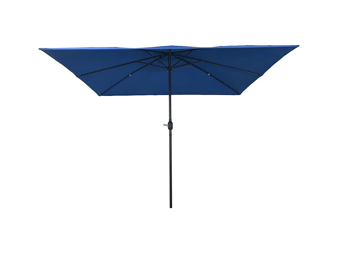 Parasol de jardin-Parasol d'extérieur Bleu et Noir 295 x 295 x 245 cm