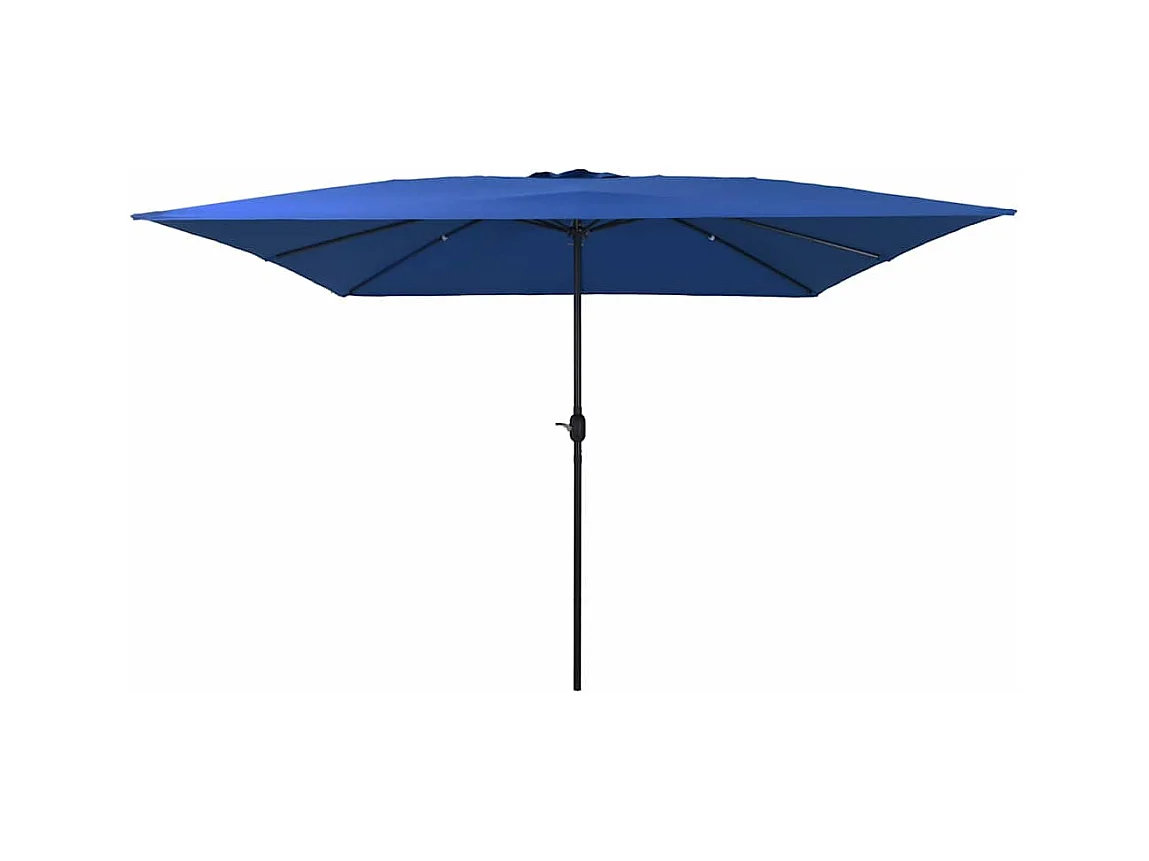 Parasol de jardin-Parasol d'extérieur Bleu et Noir 295 x 295 x 245 cm