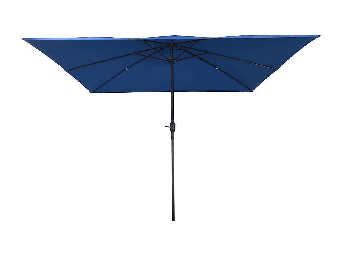Parasol de jardin-Parasol d'extérieur Bleu et Noir 295 x 295 x 245 cm