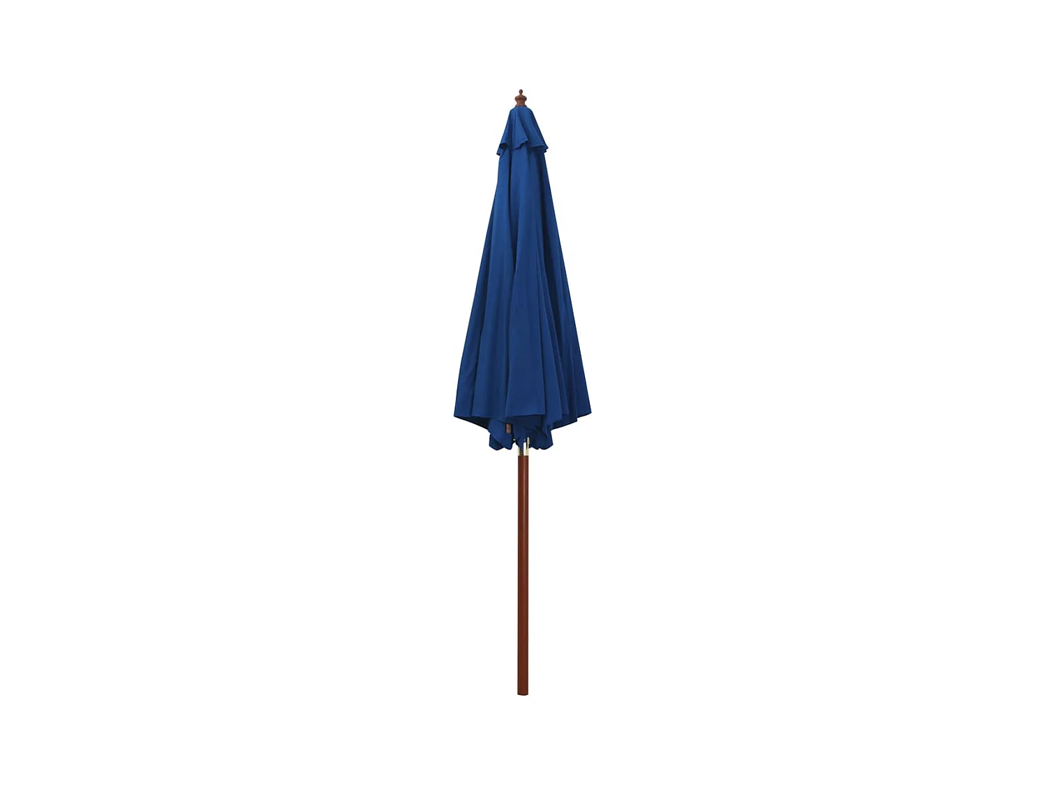 Parasol de jardin avec mât en bois 300x258 cm Bleu