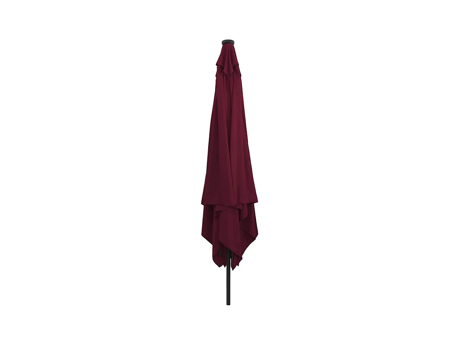 Parasol de jardin-Parasol d'extérieur Rouge et Noir 295 x 295 x 245 cm