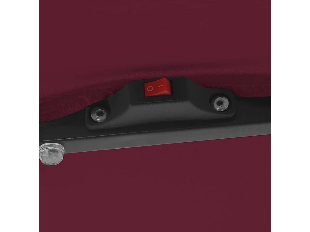 Parasol de jardin-Parasol d'extérieur Rouge et Noir 295 x 295 x 245 cm