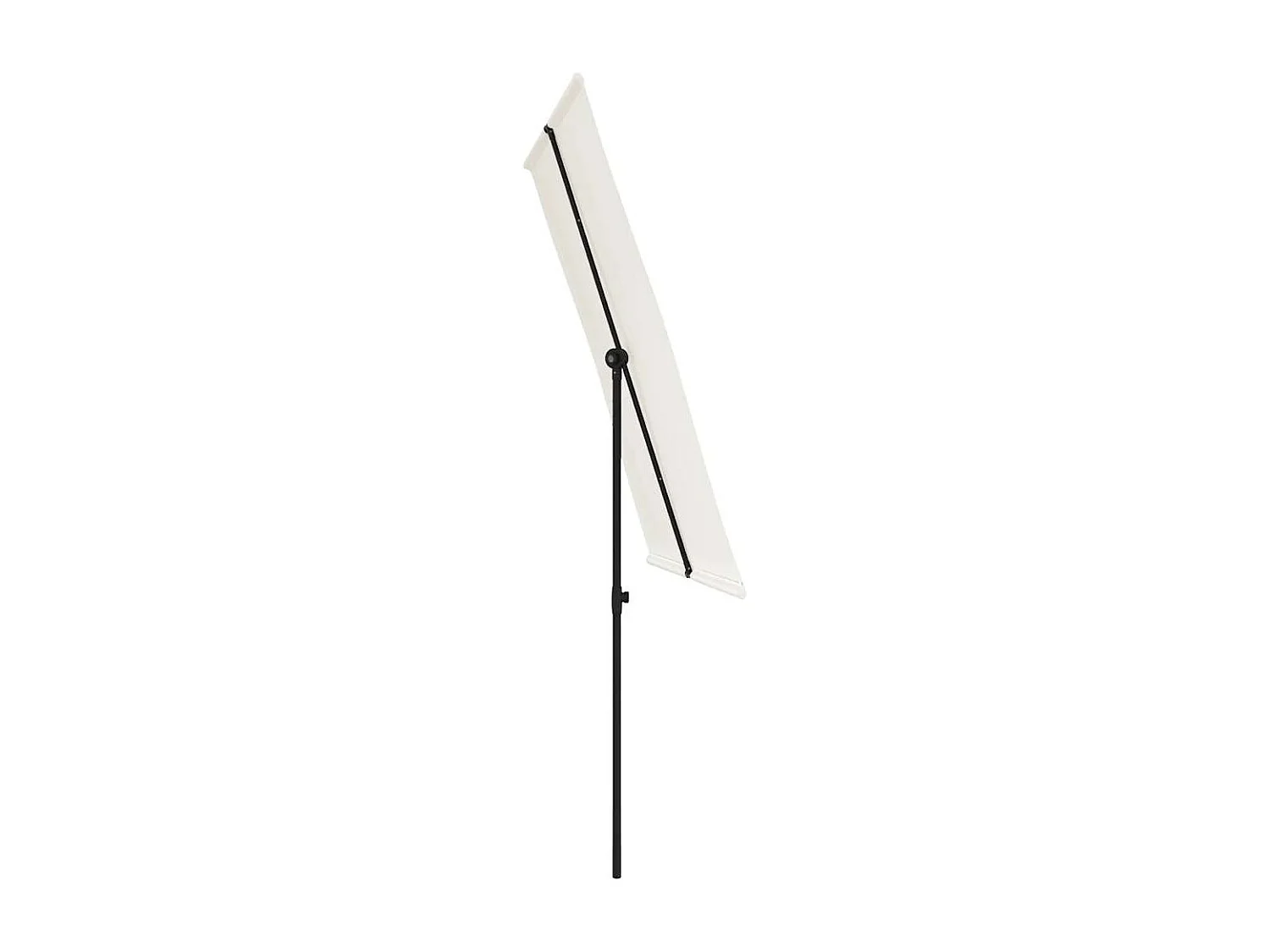 Parasol de jardin-Parasol d'extérieur avec mât en aluminium 2x1,5 m Blanc sable