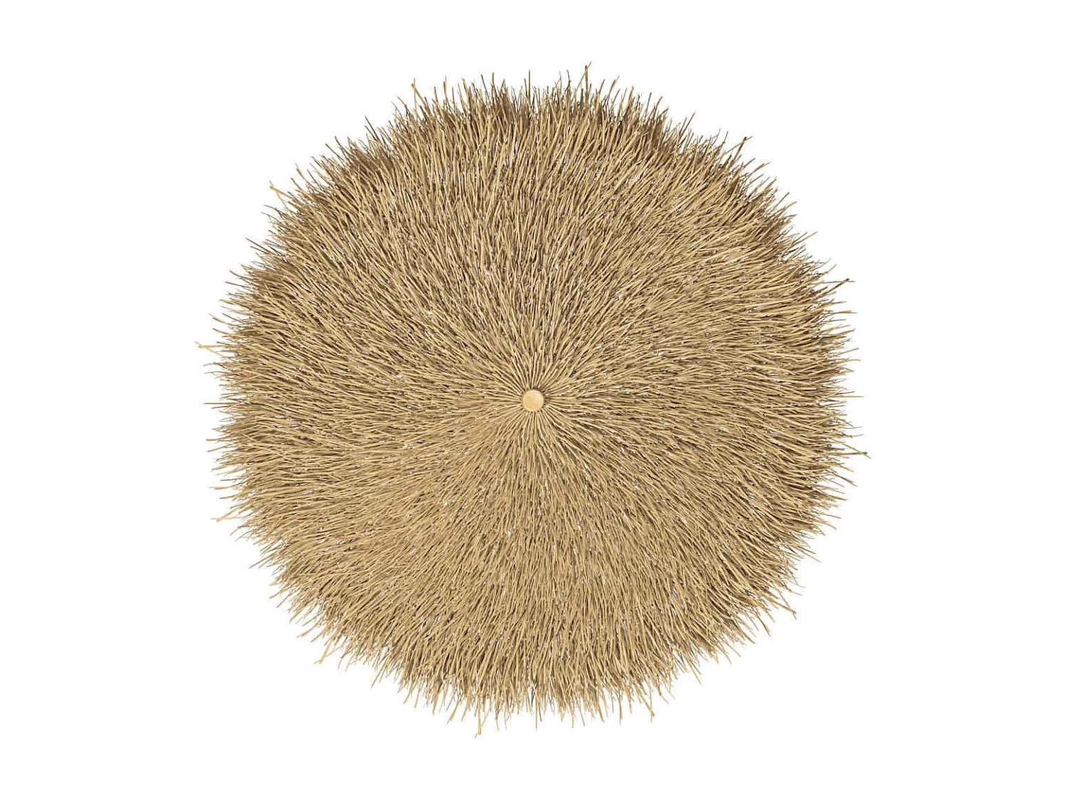 Parasol de jardin en bambou avec toit en feuille de bananier 210 cm