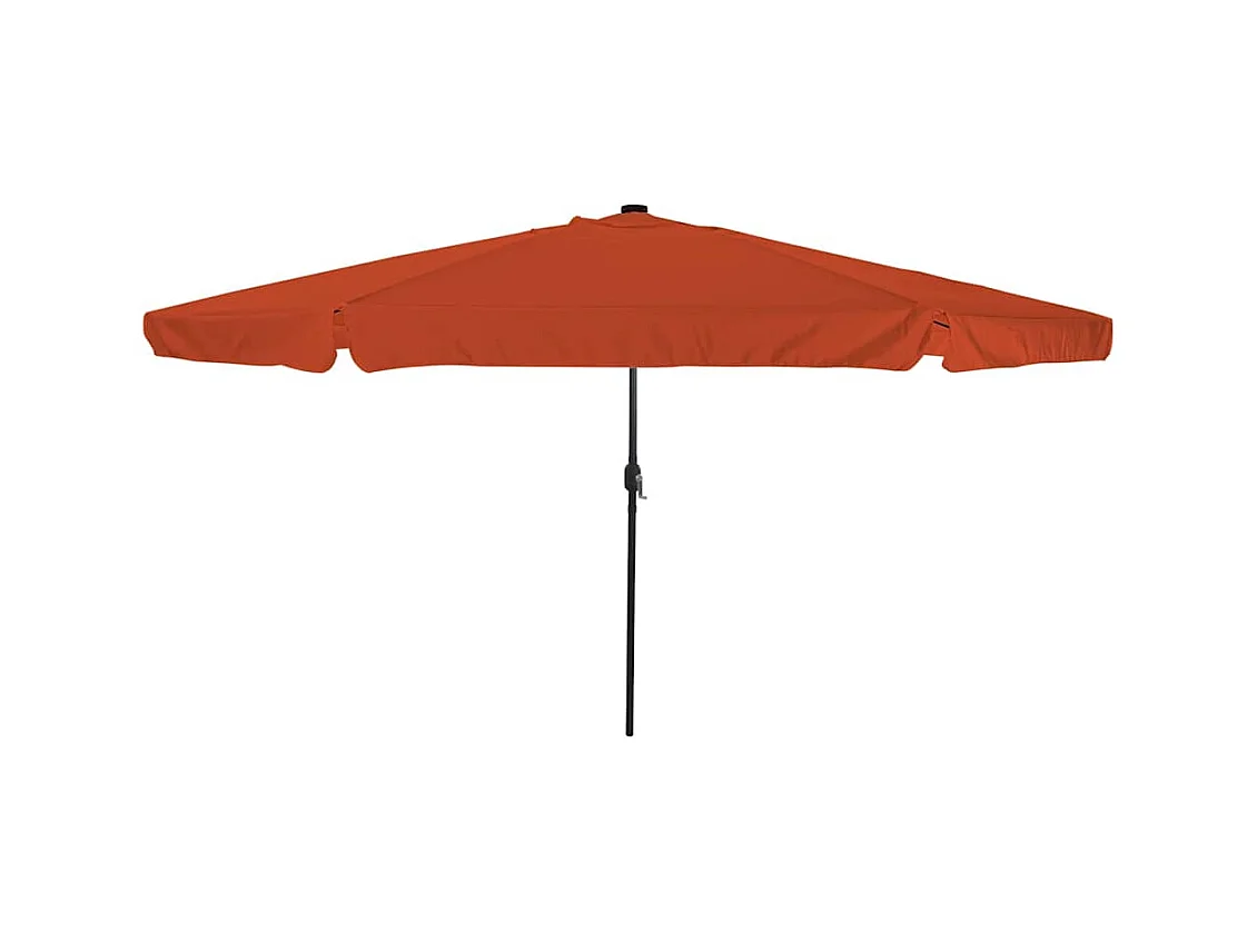 Parasol de jardin-Parasol d'extérieur Rouge et Noir 395 x 395 x 245 cm