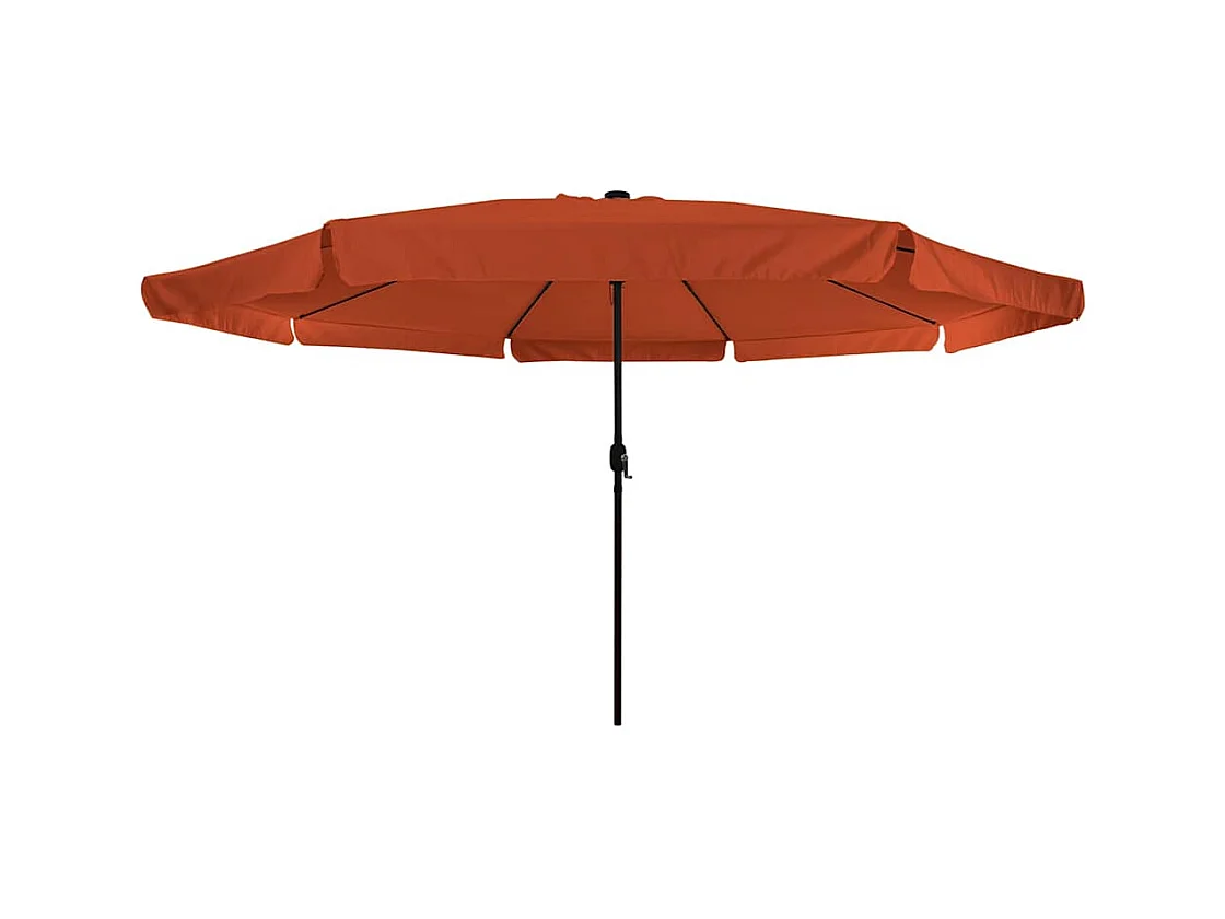 Parasol de jardin-Parasol d'extérieur Rouge et Noir 395 x 395 x 245 cm