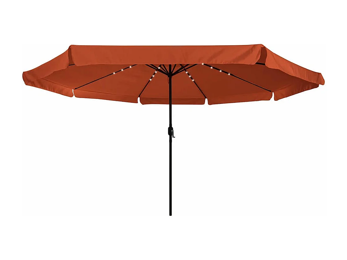 Parasol de jardin-Parasol d'extérieur Rouge et Noir 395 x 395 x 245 cm