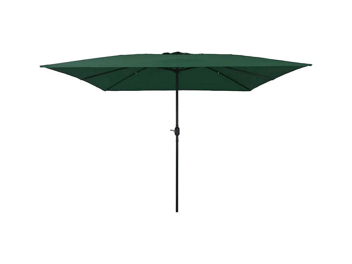 Parasol de jardin-Parasol d'extérieur Vert et Noir 295 x 295 x 245 cm