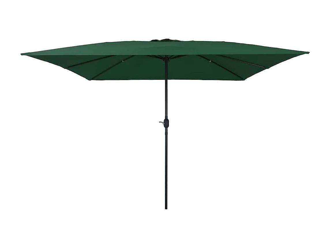 Parasol de jardin-Parasol d'extérieur Vert et Noir 295 x 295 x 245 cm