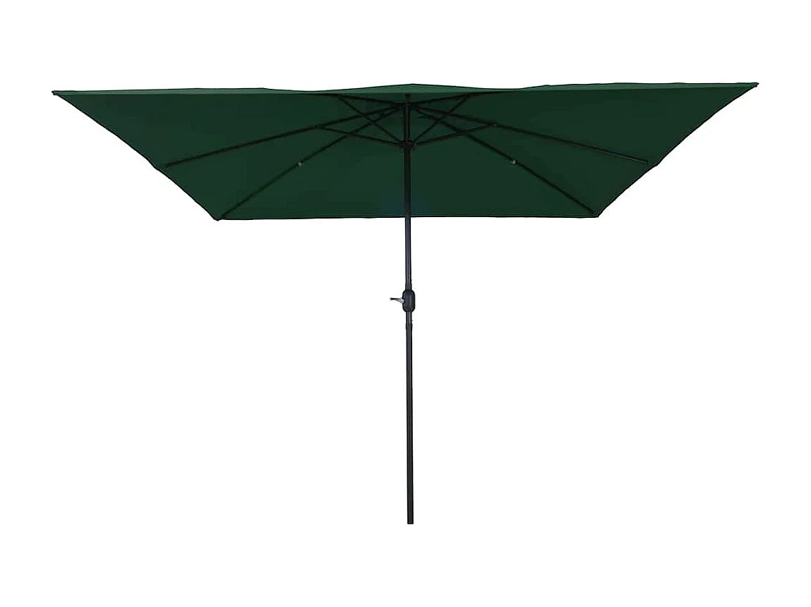 Parasol de jardin-Parasol d'extérieur Vert et Noir 295 x 295 x 245 cm