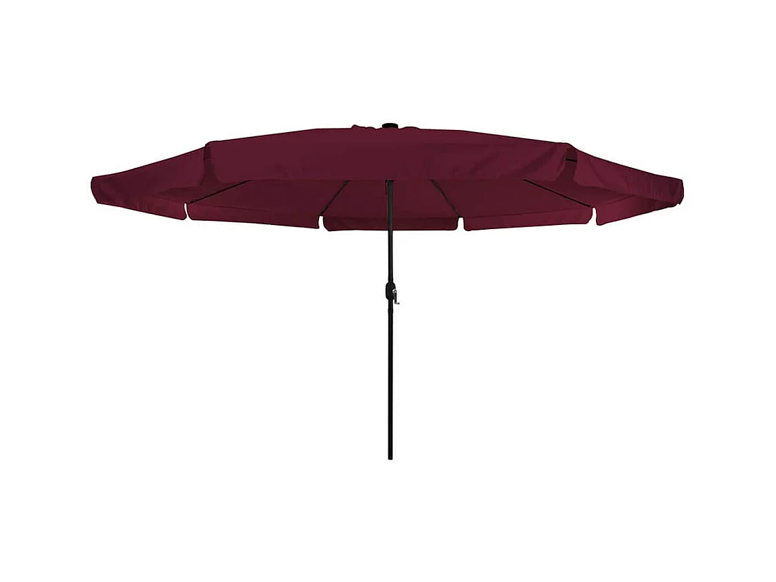 Parasol de jardin-Parasol d'extérieur Rouge et Noir 395 x 395 x 245 cm