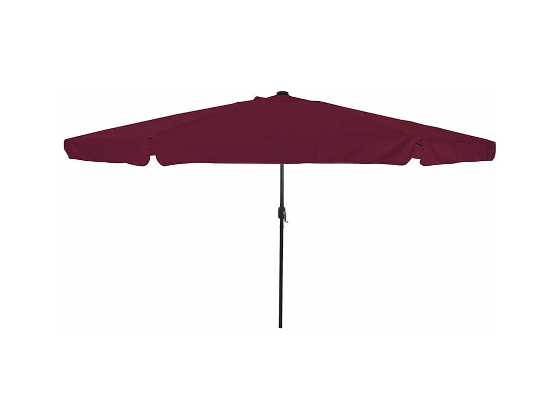 Parasol de jardin-Parasol d'extérieur Rouge et Noir 395 x 395 x 245 cm