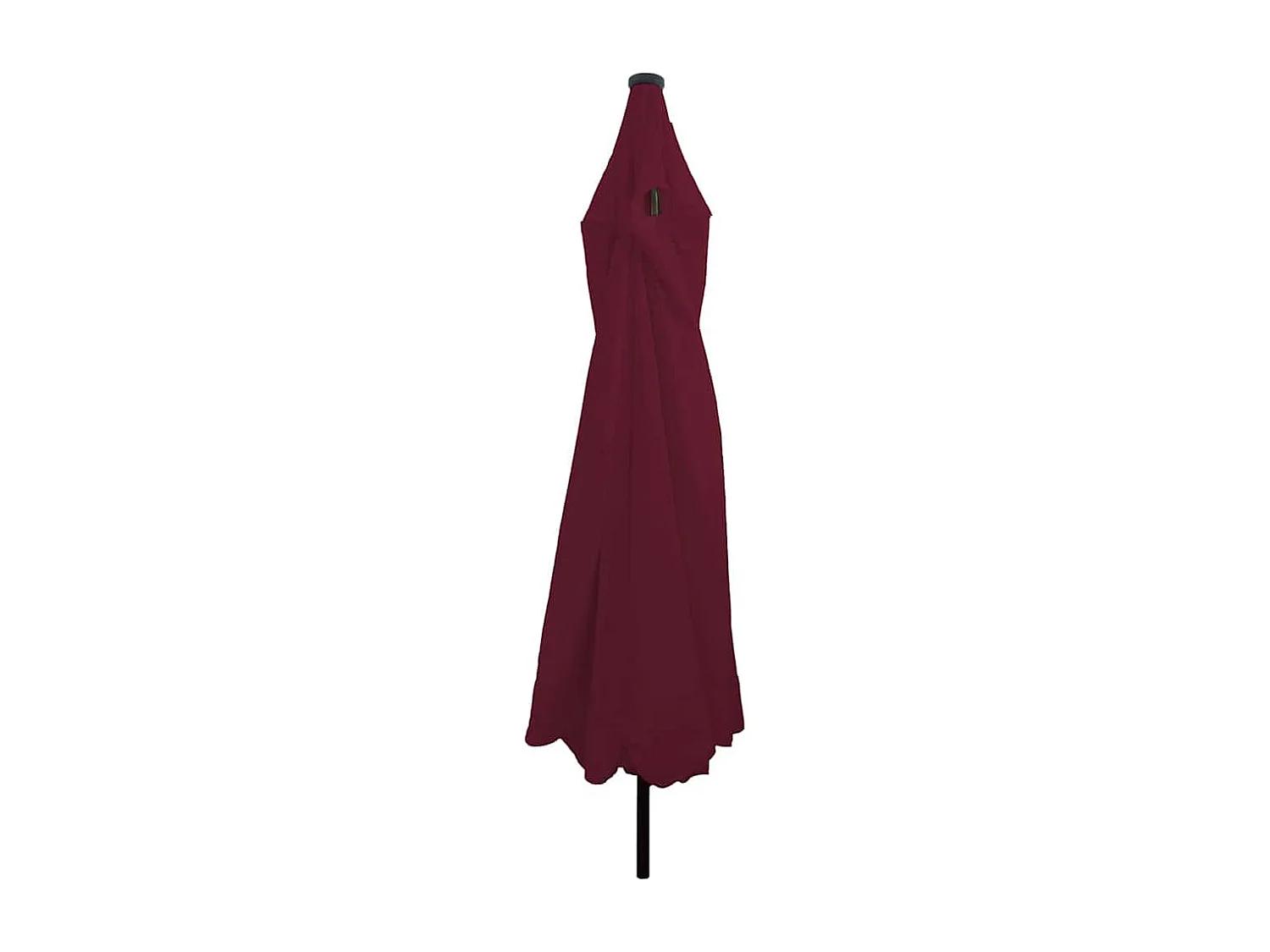 Parasol de jardin-Parasol d'extérieur Rouge et Noir 395 x 395 x 245 cm